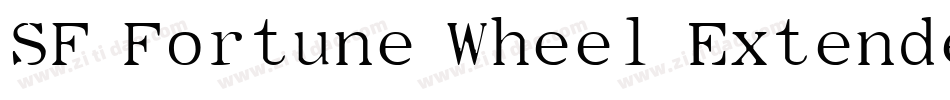 SF Fortune Wheel Extended字体转换